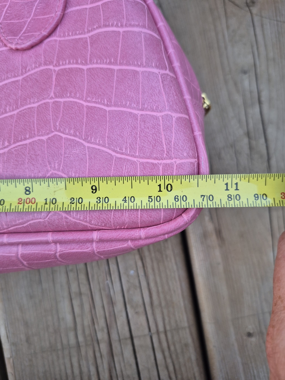 Estée Lauder Pink Faux Croc Top Handle Barrel Bag - Y2K Barbiecore - Picture 12 of 14